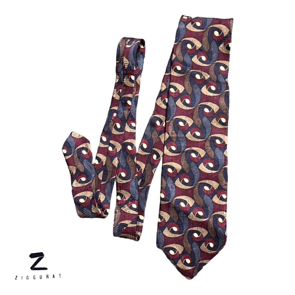 Ziggurat Men’s Tie By Mulberry Neck Wear